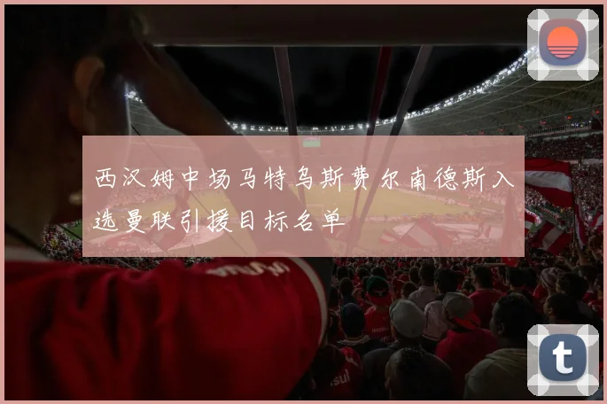 西汉姆中场马特乌斯费尔南德斯入选曼联引援目标名单